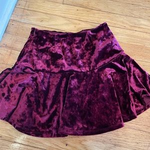 Forever 21 velvet skirt